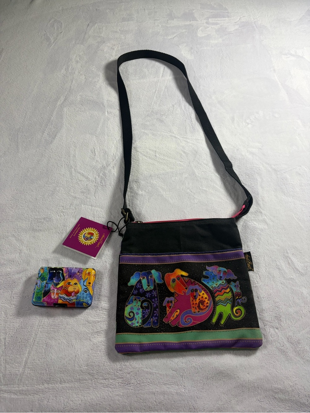 Laurel Burch Purse (NWT) and Hard Card Wallet (pre-owned)